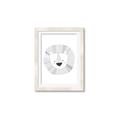 Picture of Gray Lion _GroupedProduct_Rectangle_Portrait_Mini_ _GroupedProduct_Rectangle_Portrait_Framed_Matted_