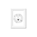 Picture of Gray Lion _GroupedProduct_Rectangle_Portrait_Mini_ _GroupedProduct_Rectangle_Portrait_Framed_Matted_