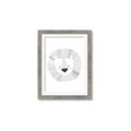 Picture of Gray Lion _GroupedProduct_Rectangle_Portrait_Mini_ _GroupedProduct_Rectangle_Portrait_Framed_Matted_