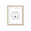 Picture of Gray Lion _GroupedProduct_Rectangle_Portrait_Mini_ _GroupedProduct_Rectangle_Portrait_Framed_Matted_