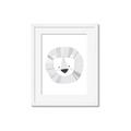 Picture of Gray Lion _GroupedProduct_Rectangle_Portrait_Mini_ _GroupedProduct_Rectangle_Portrait_Framed_Matted_
