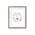 Picture of Gray Lion _GroupedProduct_Rectangle_Portrait_Mini_ _GroupedProduct_Rectangle_Portrait_Framed_Matted_