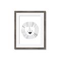 Picture of Gray Lion _GroupedProduct_Rectangle_Portrait_Mini_ _GroupedProduct_Rectangle_Portrait_Framed_Matted_
