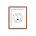 Picture of Gray Lion _GroupedProduct_Rectangle_Portrait_Mini_ _GroupedProduct_Rectangle_Portrait_Framed_Matted_