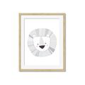 Picture of Gray Lion _GroupedProduct_Rectangle_Portrait_Mini_ _GroupedProduct_Rectangle_Portrait_Framed_Matted_