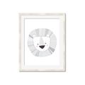 Picture of Gray Lion _GroupedProduct_Rectangle_Portrait_Mini_ _GroupedProduct_Rectangle_Portrait_Framed_Matted_