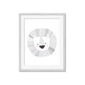 Picture of Gray Lion _GroupedProduct_Rectangle_Portrait_Mini_ _GroupedProduct_Rectangle_Portrait_Framed_Matted_