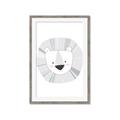 Picture of Gray Lion _GroupedProduct_Rectangle_Portrait_Mini_ _GroupedProduct_Rectangle_Portrait_Framed_Matted_