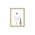 Picture of Gray Zebra _GroupedProduct_Rectangle_Portrait_Mini_ _GroupedProduct_Rectangle_Portrait_Framed_Matted_
