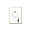 Picture of Gray Zebra _GroupedProduct_Rectangle_Portrait_Mini_ _GroupedProduct_Rectangle_Portrait_Framed_Matted_