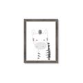 Picture of Gray Zebra _GroupedProduct_Rectangle_Portrait_Mini_ _GroupedProduct_Rectangle_Portrait_Framed_Matted_
