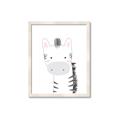 Picture of Gray Zebra _GroupedProduct_Rectangle_Portrait_Mini_ _GroupedProduct_Rectangle_Portrait_Framed_Matted_