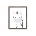 Picture of Gray Zebra _GroupedProduct_Rectangle_Portrait_Mini_ _GroupedProduct_Rectangle_Portrait_Framed_Matted_