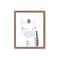 Picture of Gray Zebra _GroupedProduct_Rectangle_Portrait_Mini_ _GroupedProduct_Rectangle_Portrait_Framed_Matted_