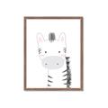 Picture of Gray Zebra _GroupedProduct_Rectangle_Portrait_Mini_ _GroupedProduct_Rectangle_Portrait_Framed_Matted_