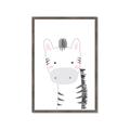 Picture of Gray Zebra _GroupedProduct_Rectangle_Portrait_Mini_ _GroupedProduct_Rectangle_Portrait_Framed_Matted_