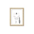 Picture of Gray Zebra _GroupedProduct_Rectangle_Portrait_Mini_ _GroupedProduct_Rectangle_Portrait_Framed_Matted_