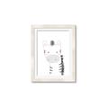 Picture of Gray Zebra _GroupedProduct_Rectangle_Portrait_Mini_ _GroupedProduct_Rectangle_Portrait_Framed_Matted_
