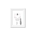 Picture of Gray Zebra _GroupedProduct_Rectangle_Portrait_Mini_ _GroupedProduct_Rectangle_Portrait_Framed_Matted_
