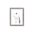 Picture of Gray Zebra _GroupedProduct_Rectangle_Portrait_Mini_ _GroupedProduct_Rectangle_Portrait_Framed_Matted_