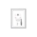 Picture of Gray Zebra _GroupedProduct_Rectangle_Portrait_Mini_ _GroupedProduct_Rectangle_Portrait_Framed_Matted_