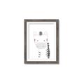 Picture of Gray Zebra _GroupedProduct_Rectangle_Portrait_Mini_ _GroupedProduct_Rectangle_Portrait_Framed_Matted_