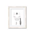 Picture of Gray Zebra _GroupedProduct_Rectangle_Portrait_Mini_ _GroupedProduct_Rectangle_Portrait_Framed_Matted_