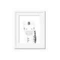 Picture of Gray Zebra _GroupedProduct_Rectangle_Portrait_Mini_ _GroupedProduct_Rectangle_Portrait_Framed_Matted_