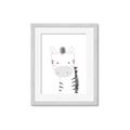 Picture of Gray Zebra _GroupedProduct_Rectangle_Portrait_Mini_ _GroupedProduct_Rectangle_Portrait_Framed_Matted_