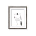 Picture of Gray Zebra _GroupedProduct_Rectangle_Portrait_Mini_ _GroupedProduct_Rectangle_Portrait_Framed_Matted_