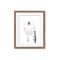 Picture of Gray Zebra _GroupedProduct_Rectangle_Portrait_Mini_ _GroupedProduct_Rectangle_Portrait_Framed_Matted_