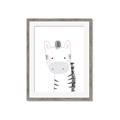 Picture of Gray Zebra _GroupedProduct_Rectangle_Portrait_Mini_ _GroupedProduct_Rectangle_Portrait_Framed_Matted_