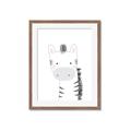 Picture of Gray Zebra _GroupedProduct_Rectangle_Portrait_Mini_ _GroupedProduct_Rectangle_Portrait_Framed_Matted_