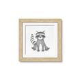 Picture of Nursery Raccoon _GroupedProduct_Square_Mini_ _GroupedProduct_Square_Framed_Matted_