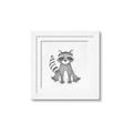 Picture of Nursery Raccoon _GroupedProduct_Square_Mini_ _GroupedProduct_Square_Framed_Matted_
