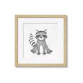 Picture of Nursery Raccoon _GroupedProduct_Square_Mini_ _GroupedProduct_Square_Framed_Matted_