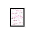 Picture of I love you  _GroupedProduct_Rectangle_Portrait_Mini_ _GroupedProduct_Rectangle_Portrait_Framed_Matted_