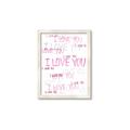 Picture of I love you  _GroupedProduct_Rectangle_Portrait_Mini_ _GroupedProduct_Rectangle_Portrait_Framed_Matted_