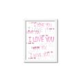 Picture of I love you  _GroupedProduct_Rectangle_Portrait_Mini_ _GroupedProduct_Rectangle_Portrait_Framed_Matted_