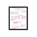 Picture of I love you  _GroupedProduct_Rectangle_Portrait_Mini_ _GroupedProduct_Rectangle_Portrait_Framed_Matted_