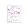 Picture of I love you  _GroupedProduct_Rectangle_Portrait_Mini_ _GroupedProduct_Rectangle_Portrait_Framed_Matted_