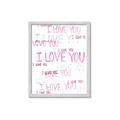Picture of I love you  _GroupedProduct_Rectangle_Portrait_Mini_ _GroupedProduct_Rectangle_Portrait_Framed_Matted_