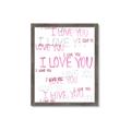 Picture of I love you  _GroupedProduct_Rectangle_Portrait_Mini_ _GroupedProduct_Rectangle_Portrait_Framed_Matted_
