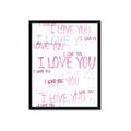 Picture of I love you  _GroupedProduct_Rectangle_Portrait_Mini_ _GroupedProduct_Rectangle_Portrait_Framed_Matted_