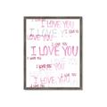 Picture of I love you  _GroupedProduct_Rectangle_Portrait_Mini_ _GroupedProduct_Rectangle_Portrait_Framed_Matted_