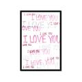 Picture of I love you  _GroupedProduct_Rectangle_Portrait_Mini_ _GroupedProduct_Rectangle_Portrait_Framed_Matted_