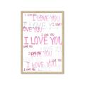 Picture of I love you  _GroupedProduct_Rectangle_Portrait_Mini_ _GroupedProduct_Rectangle_Portrait_Framed_Matted_