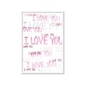 Picture of I love you  _GroupedProduct_Rectangle_Portrait_Mini_ _GroupedProduct_Rectangle_Portrait_Framed_Matted_