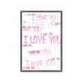 Picture of I love you  _GroupedProduct_Rectangle_Portrait_Mini_ _GroupedProduct_Rectangle_Portrait_Framed_Matted_