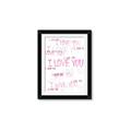 Picture of I love you  _GroupedProduct_Rectangle_Portrait_Mini_ _GroupedProduct_Rectangle_Portrait_Framed_Matted_